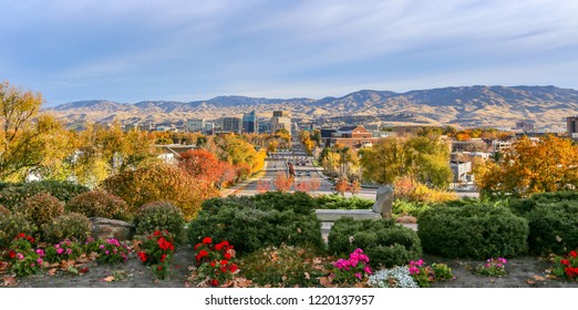 Downtown Boise Idaho In The Fall