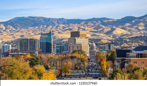 Downtown Boise Idaho In The Fall