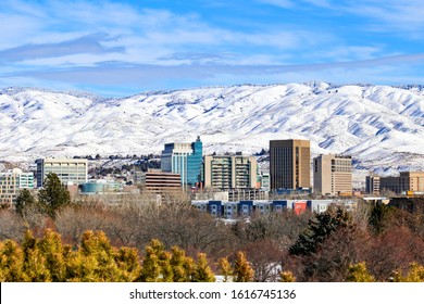 Downtown Boise, Idaho In The Winter