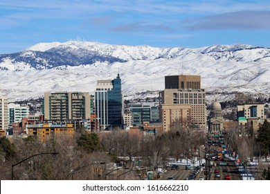 Downtown Boise In The Winter Of 2020