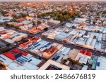 Downtown of Broken Hill city in Australia NSW far west - famous mining settlement silver ore resource industry.