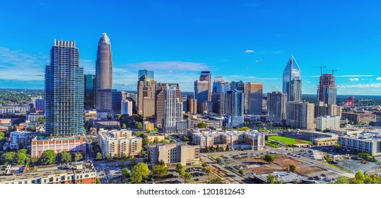 Downtown Charlotte, North Carolina, USA  Aerial