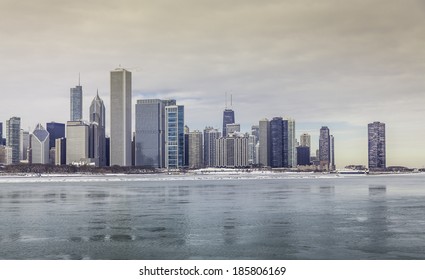 Downtown Chicago skyline view