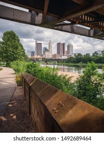 Downtown Columbus Ohio City View Scioto Mile