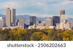 Downtown Denver Skyline in Fall