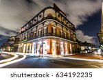 Downtown French Quarters New Orleans, Louisiana at Night