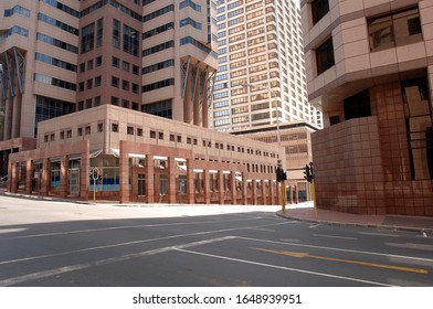 Downtown Intersection Devoid Of People