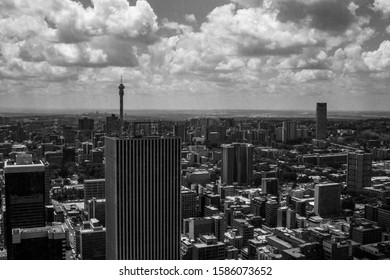 Downtown Johannesburg As Seen From The Top Of The Carlton Centre, South Africa.