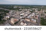 Downtown Junction City Kansas, Over looking A Grain Elevator.
