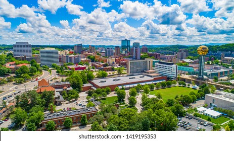 Downtown Knoxville Tennessee Skyline Aerial