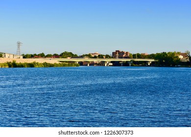 Downtown Lawrence, Kansas From The Kansas River