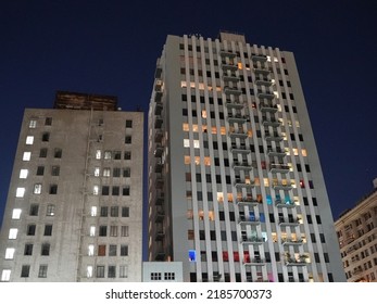 Downtown Los Angeles Buildings At Night