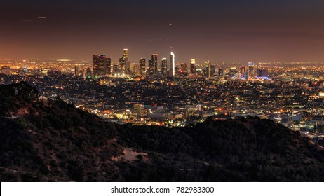 Downtown Los Angeles From Hollywood Hills