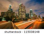 Downtown of Los Angeles at night