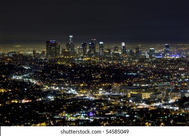 Downtown Los Angeles At Night