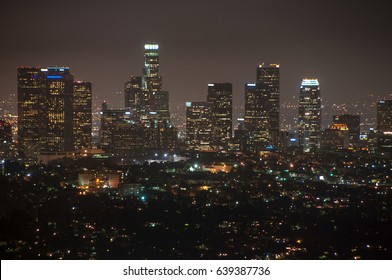 Downtown Of Los Angeles At Night