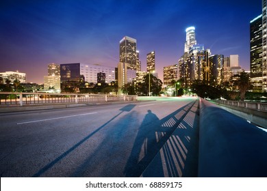 Downtown Los Angeles At Night