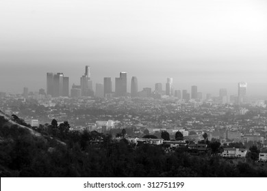 Downtown Los Angeles skyline at twilight CA. - Powered by Shutterstock