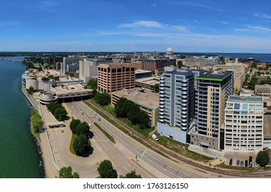 Downtown Madison And Lake Monona