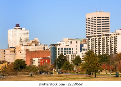 Downtown Of Memphis, TN From Tom Lee Park