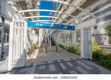 Downtown Miami Metromover Park West Station Photo