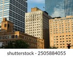 Downtown Minneapolis skyline on a beautiful Summer evening.