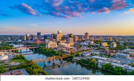 Downtown Nashville Tennessee TN Skyline