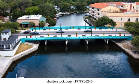 Downtown New Port Richey Florida Cotee River Bridge