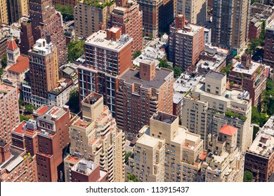 Downtown New York City Birds Eye View