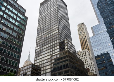 Downtown Office Buildings View In Manhattan, New York