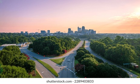 Downtown Raleigh, North Carolina at sunrise. - Shutterstock ID 2289403833