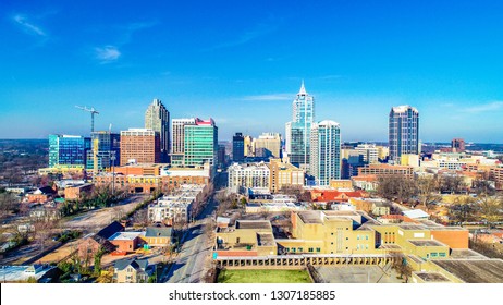 Downtown Raleigh, North Carolina, USA Skyline Aerial - Shutterstock ID 1307185885