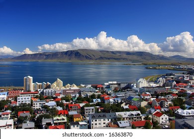 Downtown Reykjavik, Iceland.