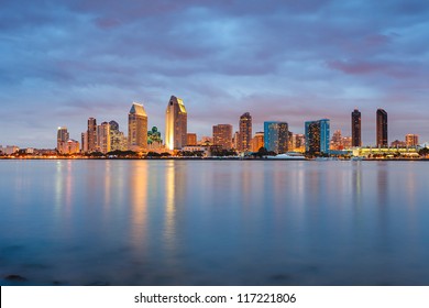 Downtown San Diego At Night