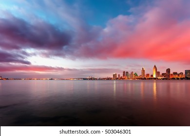 Downtown San Diego At Night