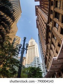 Downtown Sao Paulo With Old Banespa (Altino Arantes) And Martinelli Buildings - Sao Paulo, Brazil