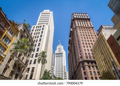 Downtown Sao Paulo With Old Banespa (Altino Arantes) And Martinelli Buildings - Sao Paulo, Brazil