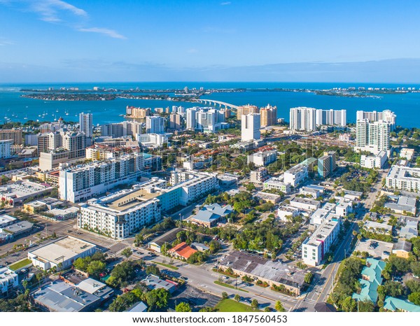 Downtown Sarasota City Florida Skyline Stock Photo 1847560453 