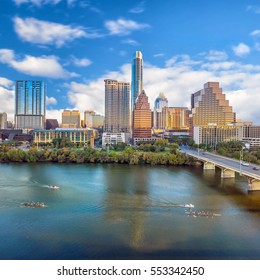 Downtown Skyline of Austin, Texas in USA
