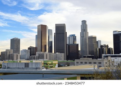 Downtown skyscrapers  Los Angeles California - Shutterstock ID 2348453477