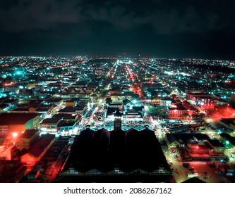 Downtown Stabroek Market At Night - Georgetown, Guyana