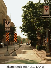 Downtown Street Sunny Canada City