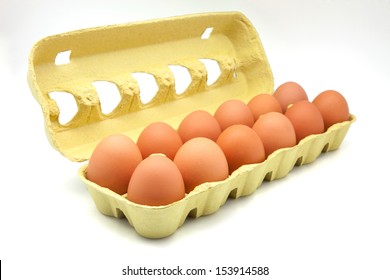 Dozen Of Eggs In Carton