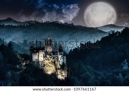 Dracula's Castle - Bran Castle, Romania. Halloween