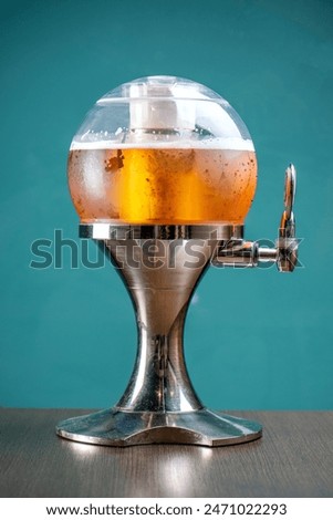 draft beer machine on the bar counter