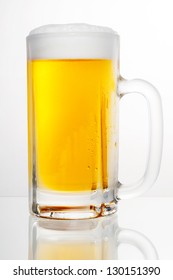 Draft Beer On A White Background