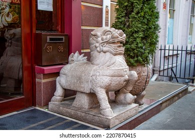 Dragon Figure Of China Town In Soho, London, England