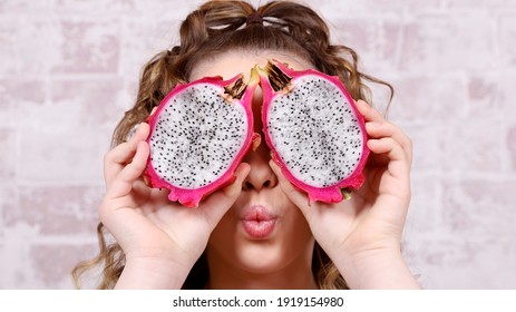 Dragon Fruit, Kiss, Closed Eyes