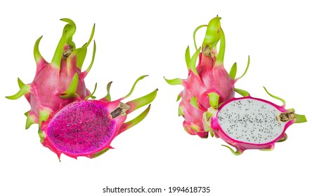 Dragon Fruit On White Background