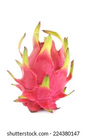 Dragon Fruit On White Background 